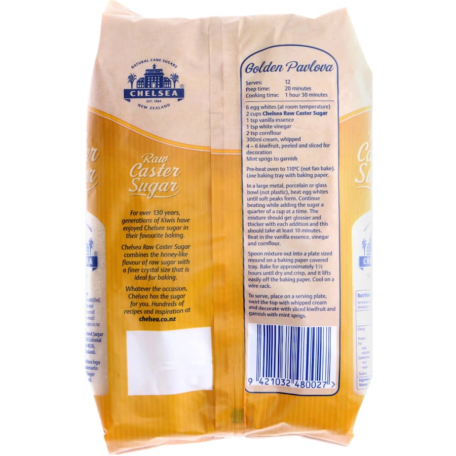 Chelsea Caster Sugar Raw 750g