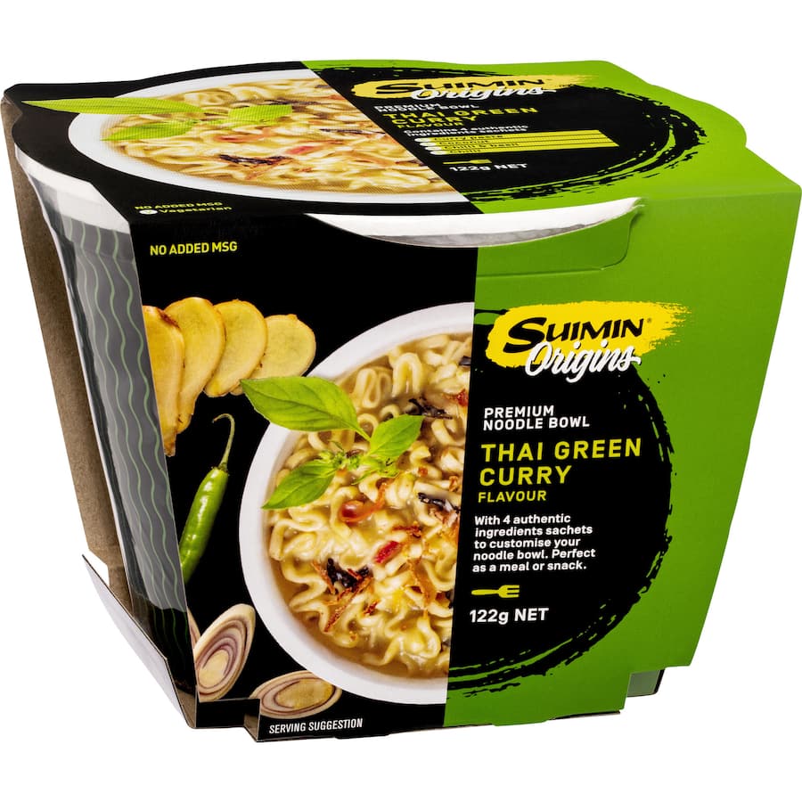 Suimin Instant Noodles Thai Green Curry Box 122g