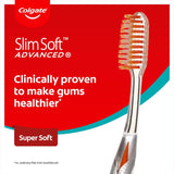 Colgate Slim Soft Advanced Toothbrush Ultra Soft Bristles Value Pack 2pack