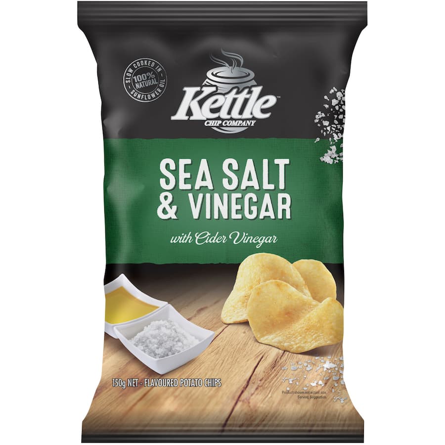 Kettle Chip Company Chips Sea Salt & Vinegar 150g