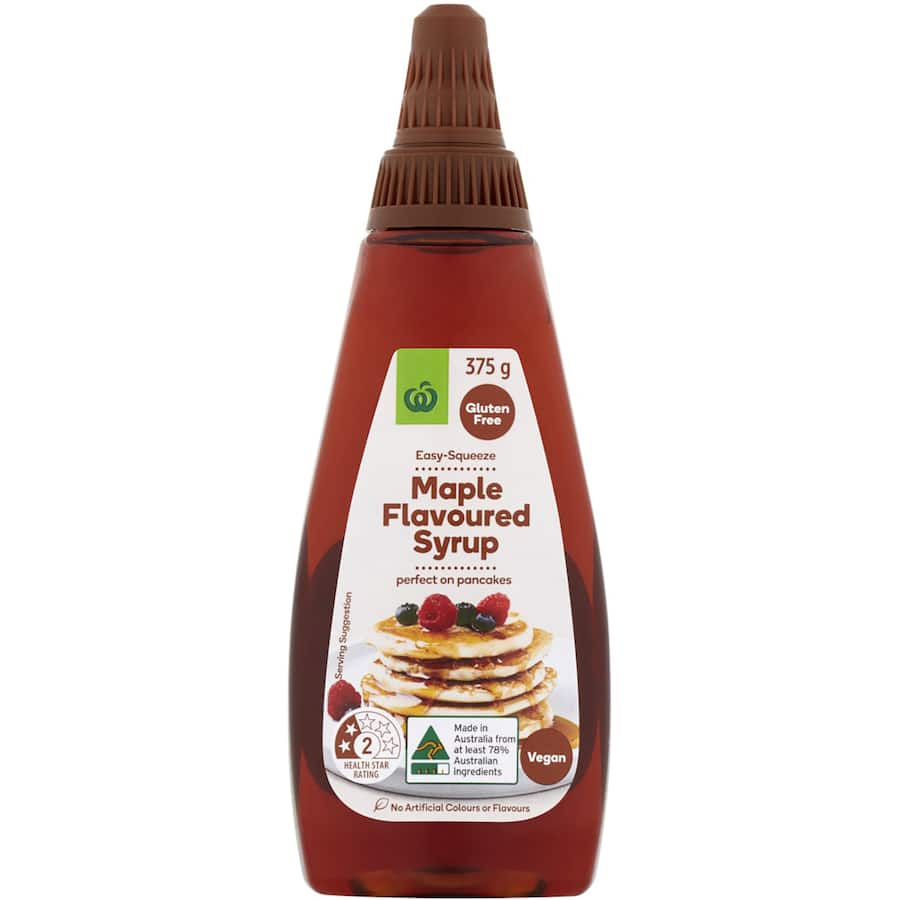 Woolworths Maple Syrup Flavoured Squeeze bottle 375g