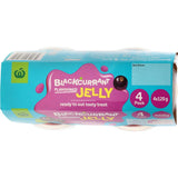 Woolworths Jelly Blackcurrant Flavoured 120g pottles 4pack