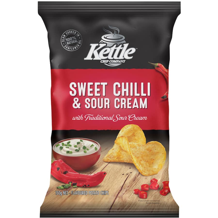 Kettle Chip Company Chips Sweet Chilli & Sour Cream 150g