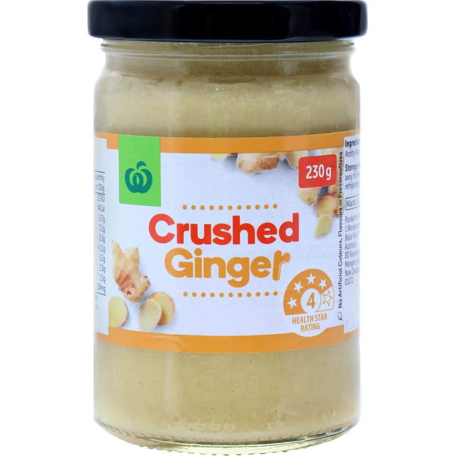 Woolworths Crushed Ginger  Jar 230g