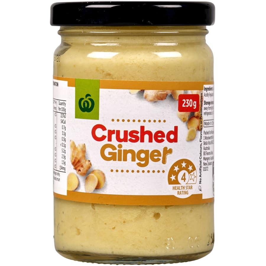 Woolworths Crushed Ginger  Jar 230g