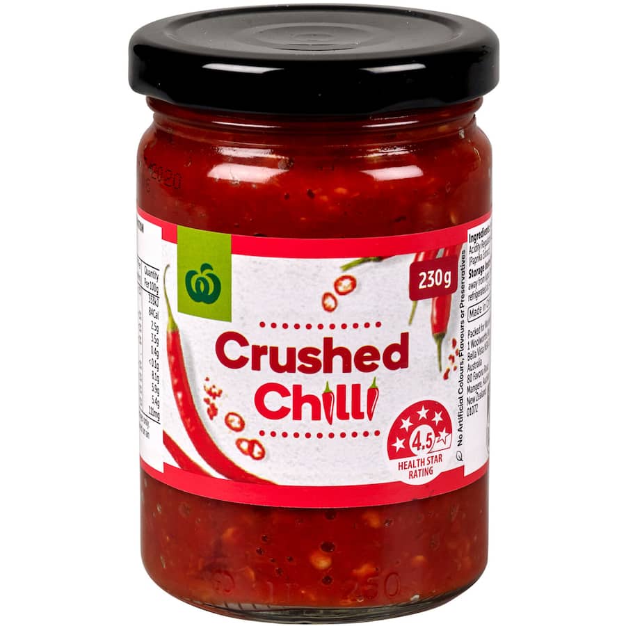 Woolworths Crushed Chilli  Jar 230g