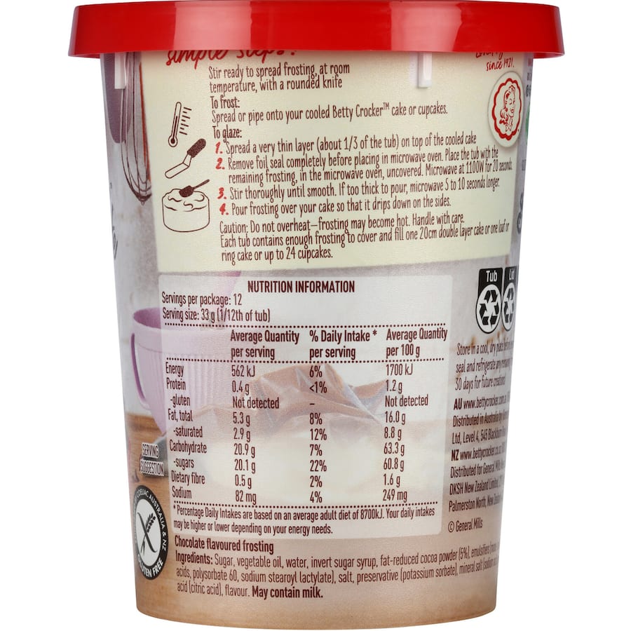 Betty Crocker Icing Chocolate 400g