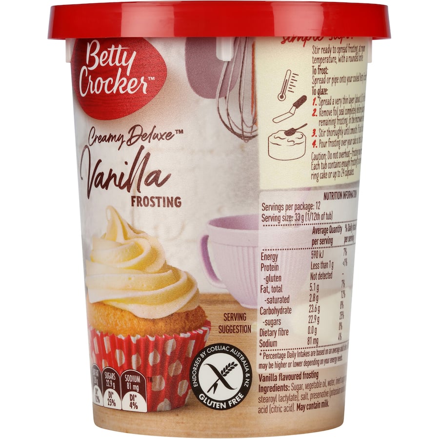 Betty Crocker Icing Vanilla 400g