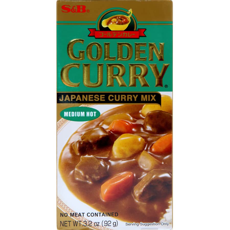 S & B Sauce Mix Medium Hot Golden Curry Box 92g