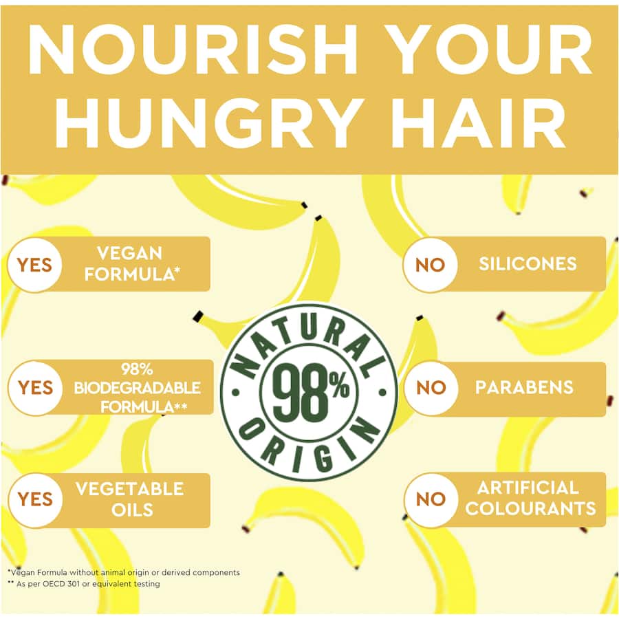 Garnier Fructis Hair Mask Banana Hair Food 390mL