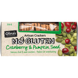 Olina's Gluten Free Crackers Cranberry Pumpkin 100g