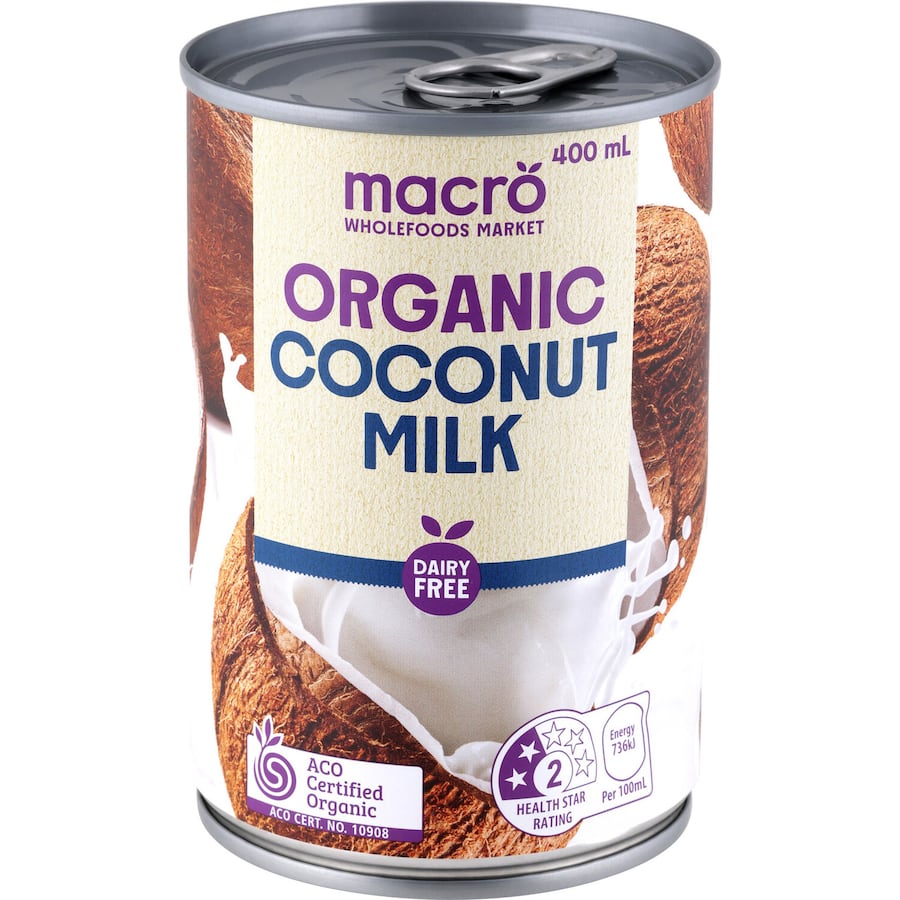 Macro Organic Coconut Milk  Tear tab can 400mL