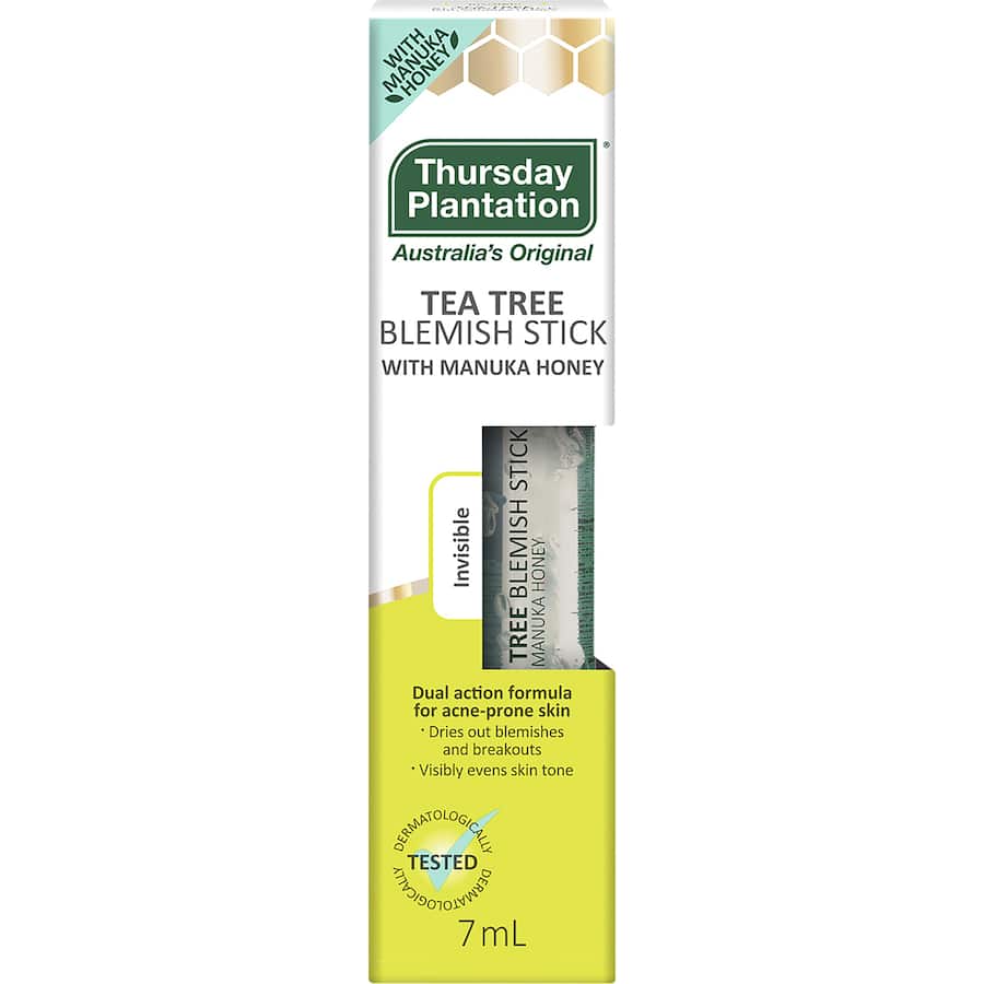 Thursday Plantation Tea Tree Blemish Stick For Acne Prone Skin 7mL