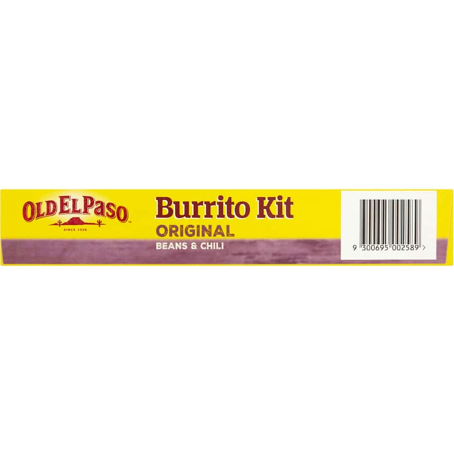 Old El Paso Burrito Kit Beans & Chilli 8 pack 485g