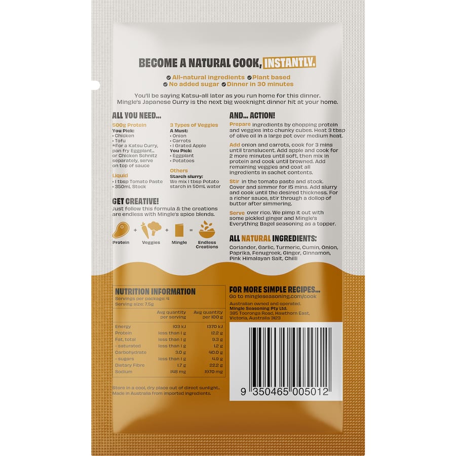 Mingle Asian Curry In A Hurry 30g