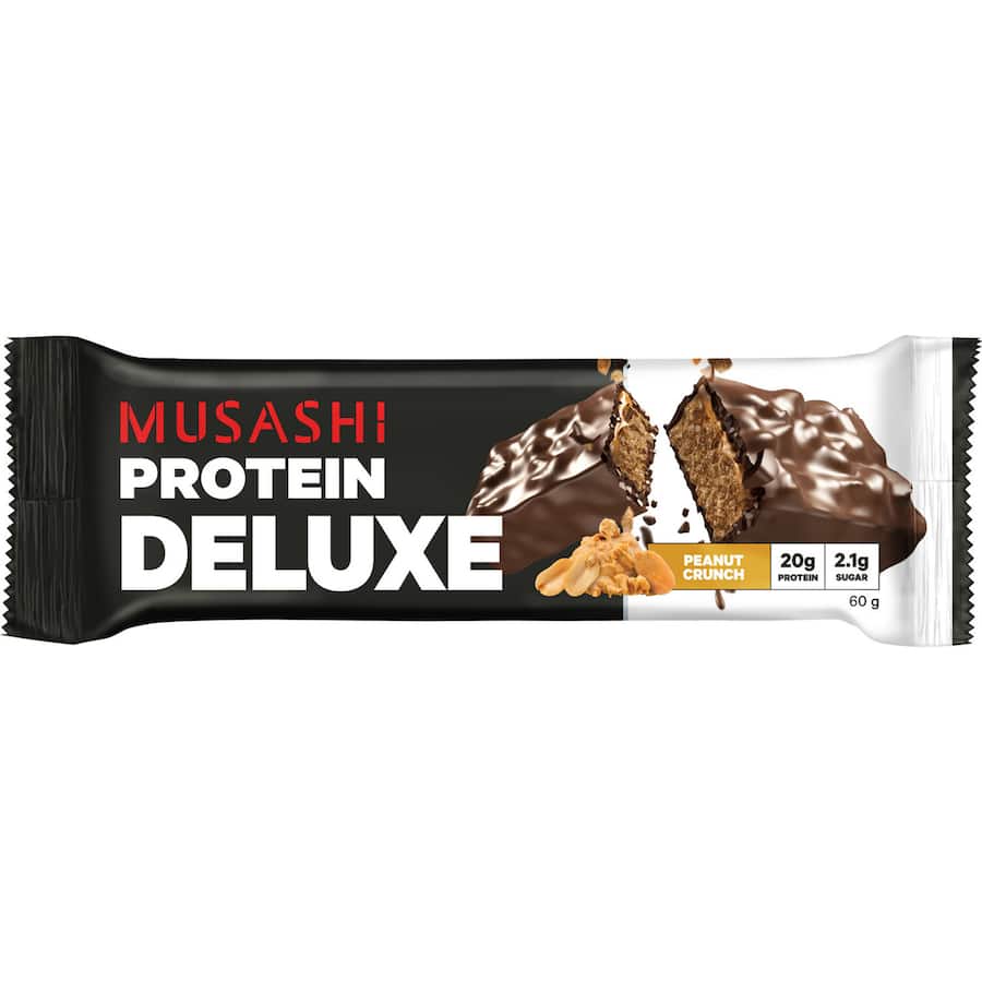 Musashi Deluxe Protein Nutrition Bar Peanut Crunch 60g