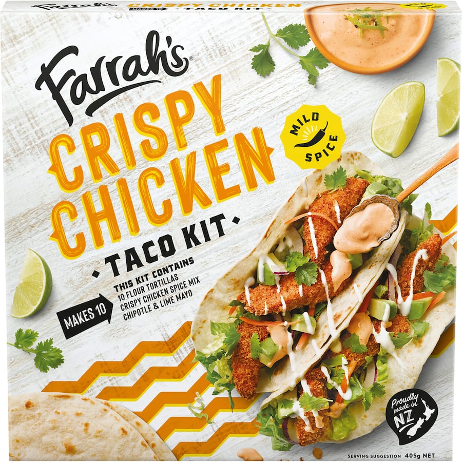 Farrah's Taco Kit Crispy Chicken 405g 10pack