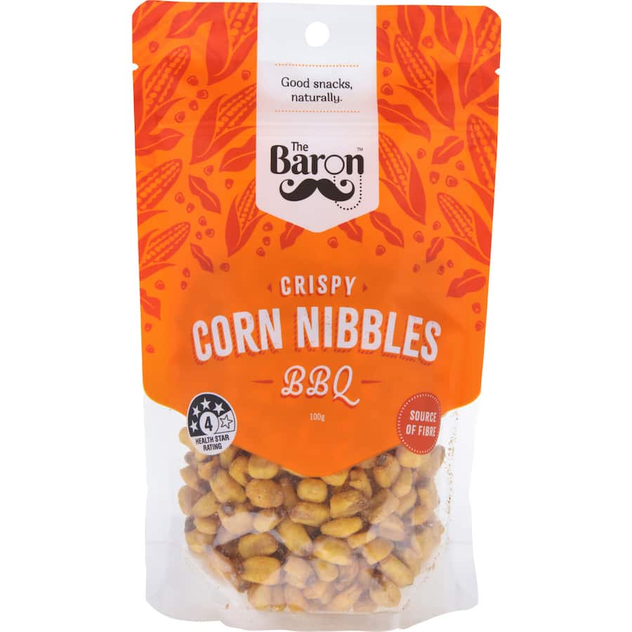 The Baron Corn Nibbles Bbq 100g