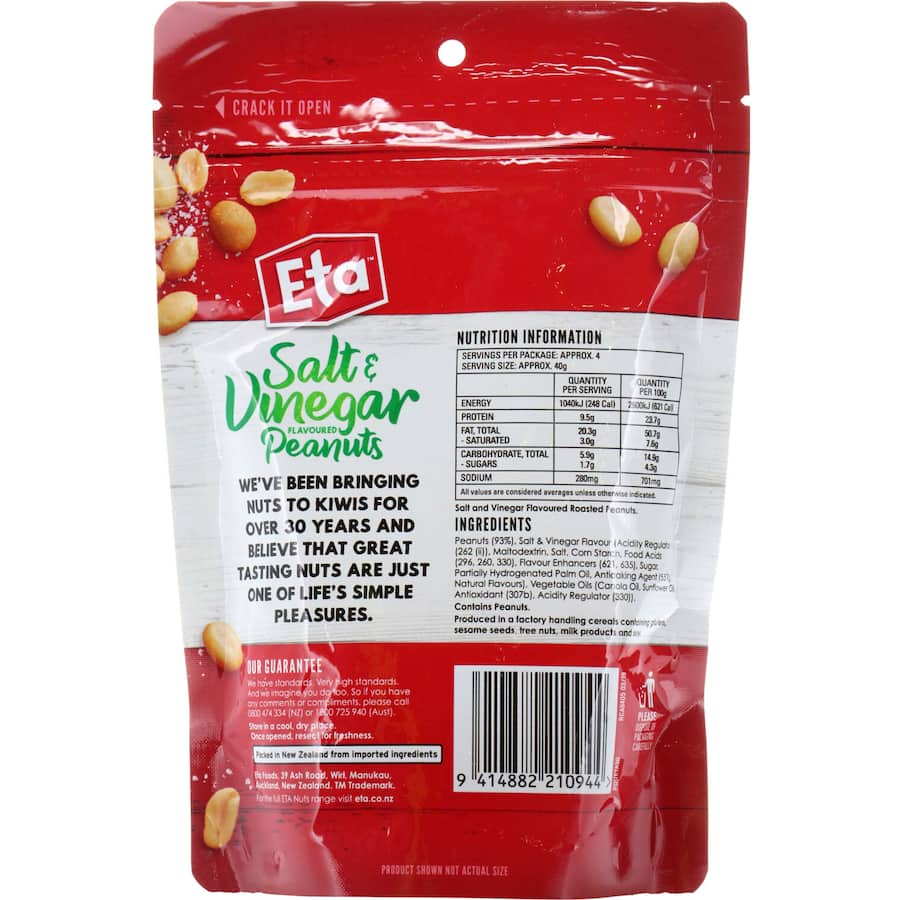 Eta Peanuts Salt & Vinegar 150g