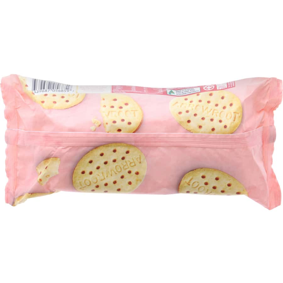 Woolworths Free From Gluten Plain Biscuits Arrowroot 205g