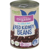 Macro Organic Red Kidney Beans No Added Salt Can 425g