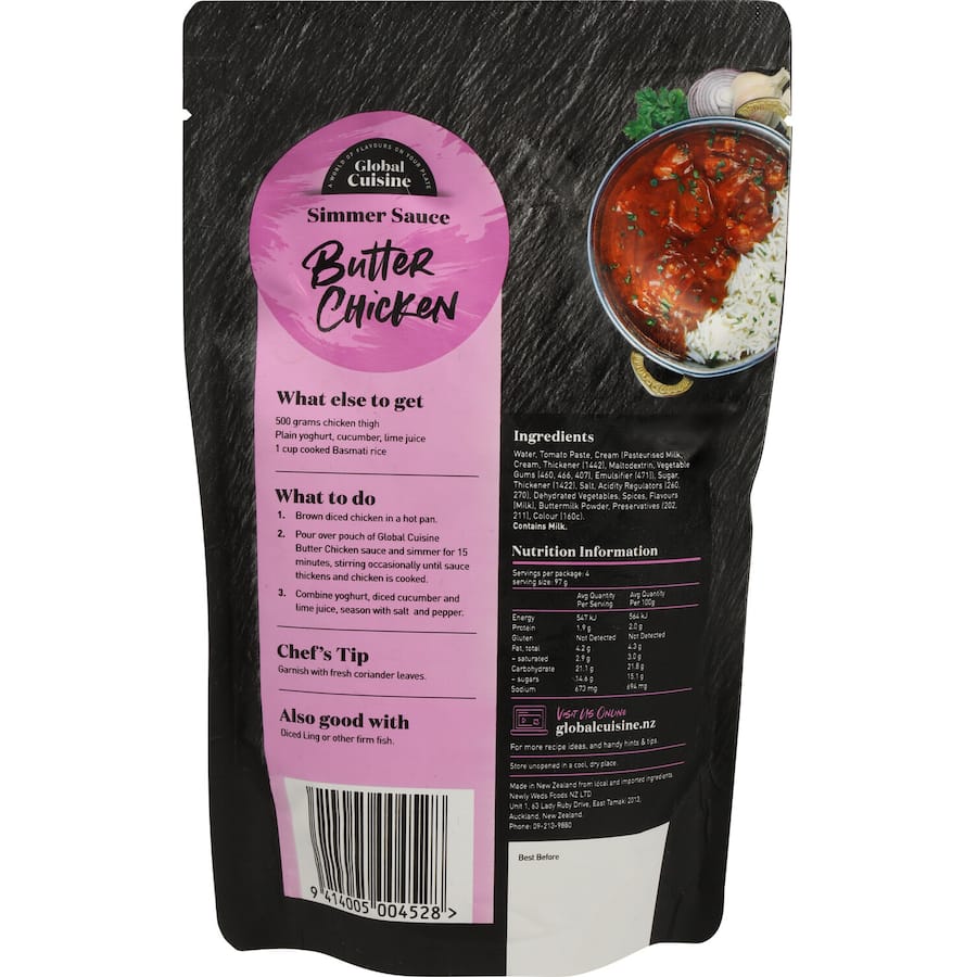 Global Cuisine Coating Butter Chicken 390g
