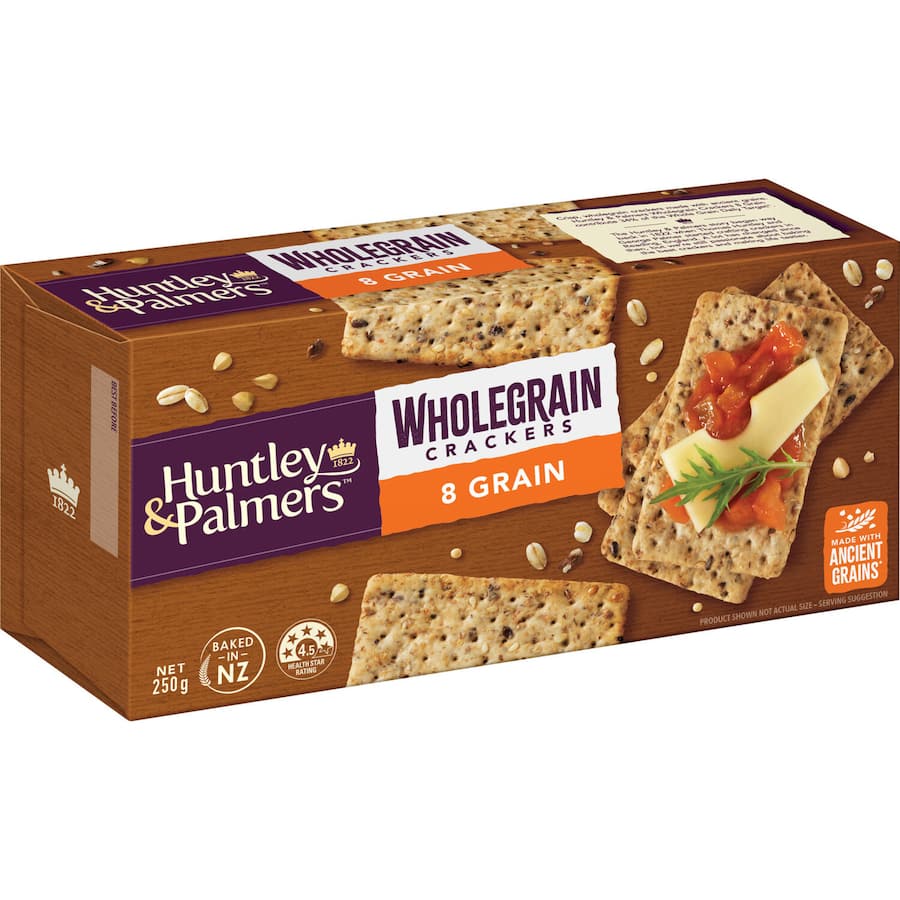 Huntley & Palmers Wholegrain Crackers 8 Grains 250g