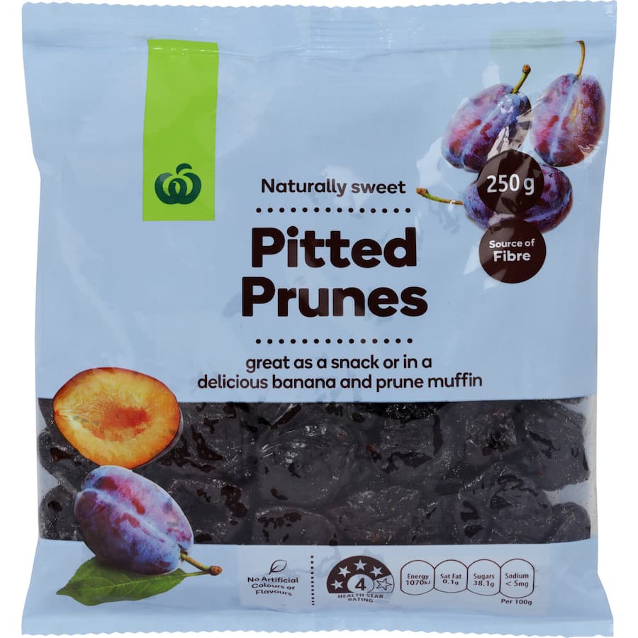 Woolworths Prunes Pitted 250g
