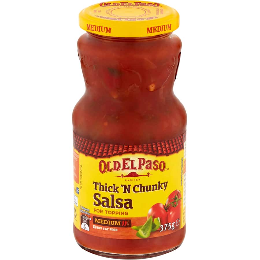 Old El Paso Salsa Medium Chunky Jar 375g