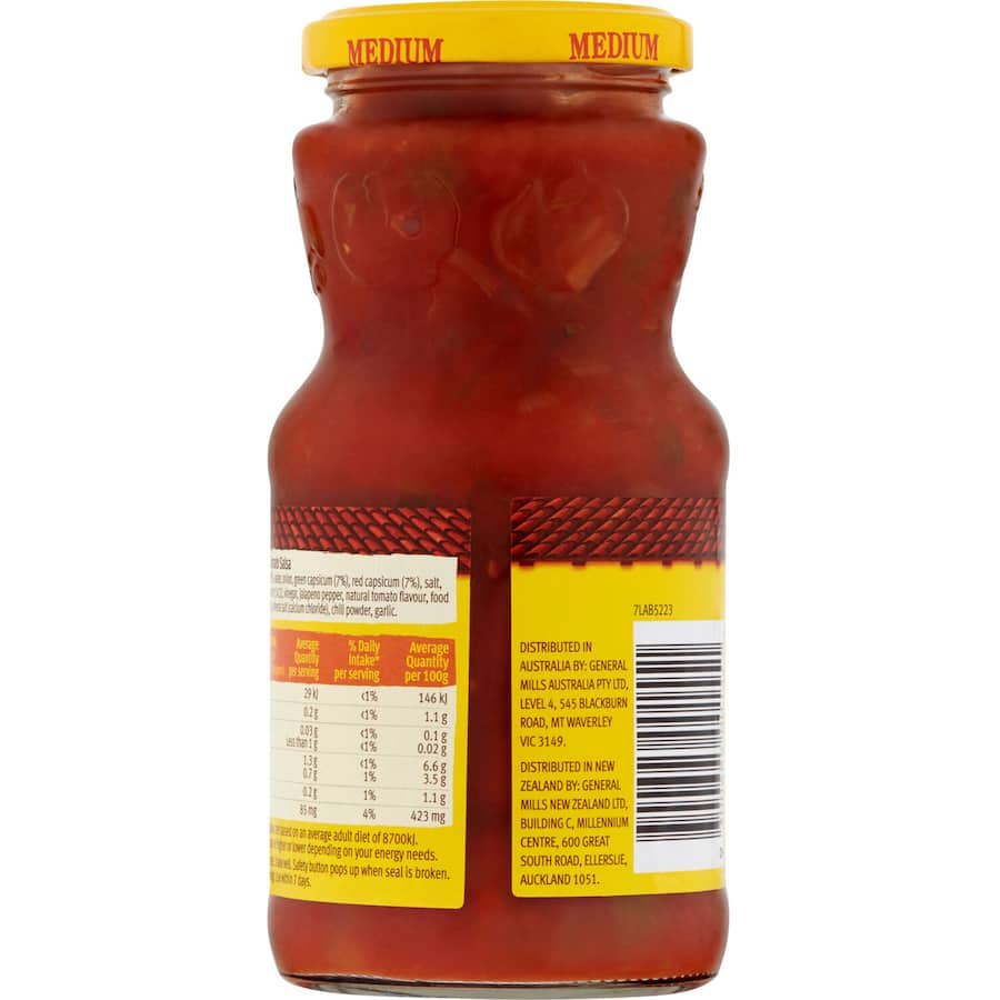 Old El Paso Salsa Medium Chunky Jar 375g