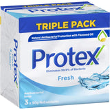 Protex Antibacterial Bar Soap Fresh Value Pack 90g bars 3pack x 90g
