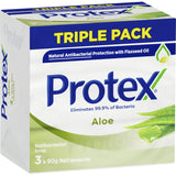 Protex Antibacterial Bar Soap Aloe Extract Value Pack 90g bars 3pack x 90g