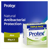Protex Antibacterial Bar Soap Aloe Extract Value Pack 90g bars 3pack x 90g
