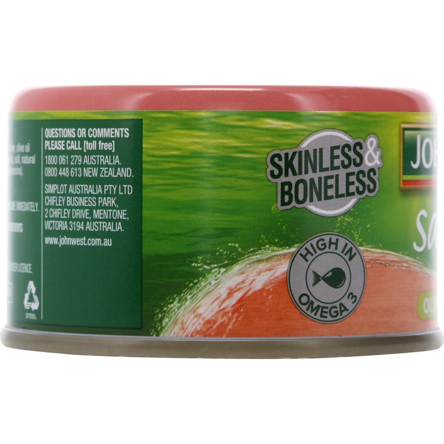 John West Tempters Salmon Olive Oil Blend Tear tab can 95g