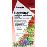 Floradix Floravital Iron & Vitamin Formula Vegan & Gluten Free Tonic 500mL