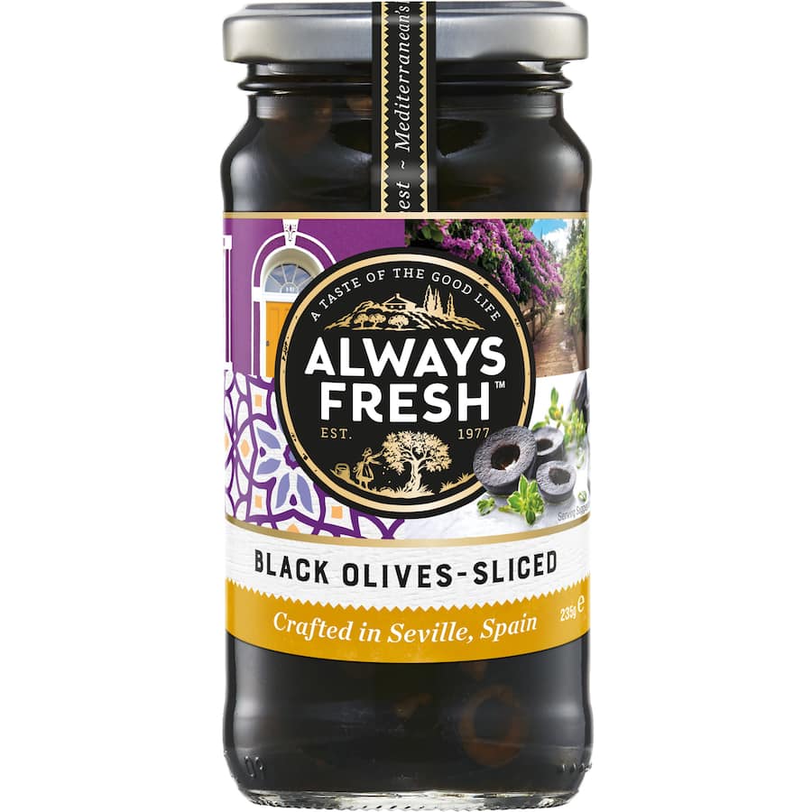 Always Fresh Olives Black Sliced 235g