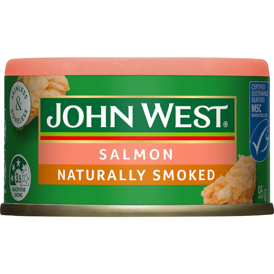 John West Tempters Salmon Natural Smoked Tear tab can 95g