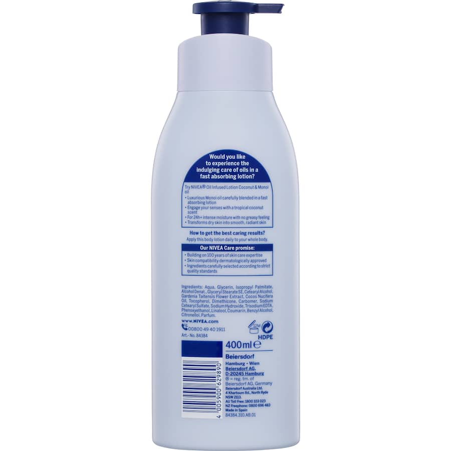 Nivea Body Lotion Coconut & Monoi Oil 400mL