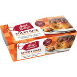 Aunt Bettys Steamed Pudding Sticky Date 190g 95g pottles 2pack