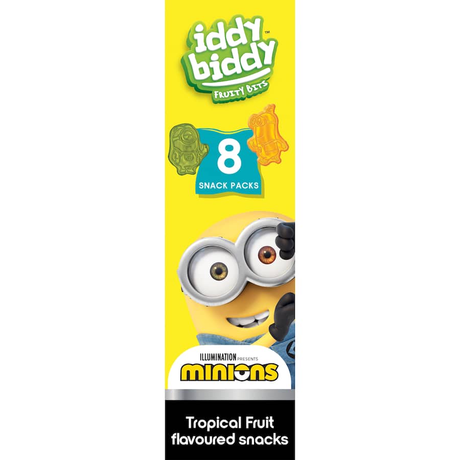 Iddy Biddy Fruit Snacks Tropical 8pk 160g