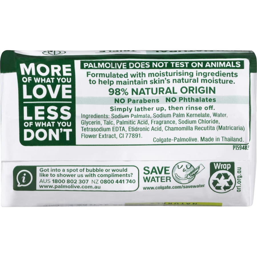 Palmolive Naturals Bar Soap Chamomile Value Pack 90g bars 6pack
