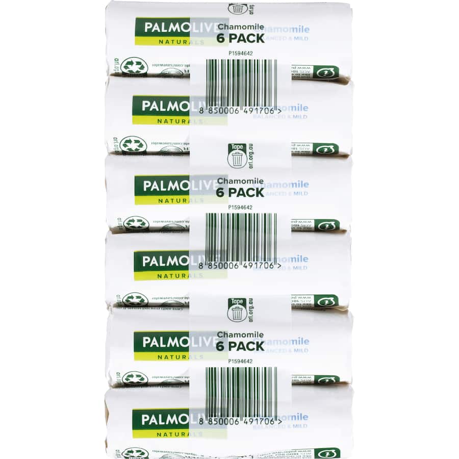 Palmolive Naturals Bar Soap Chamomile Value Pack 90g bars 6pack