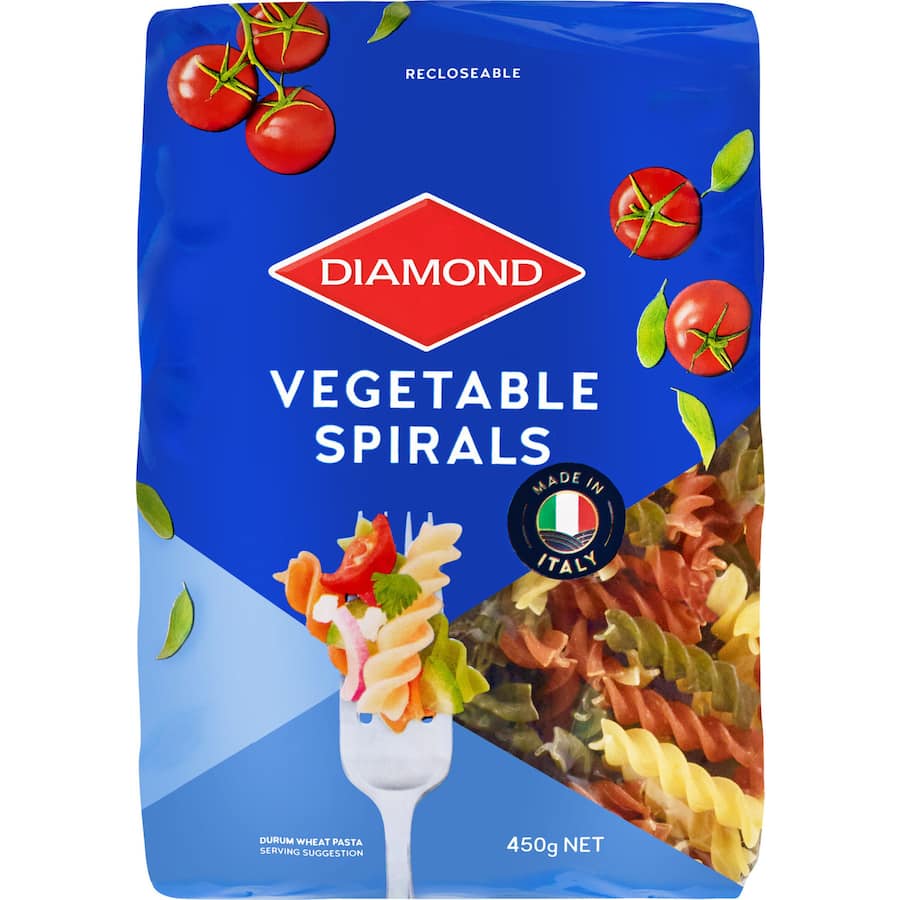 Diamond Pasta Vegetable Spirals 450g