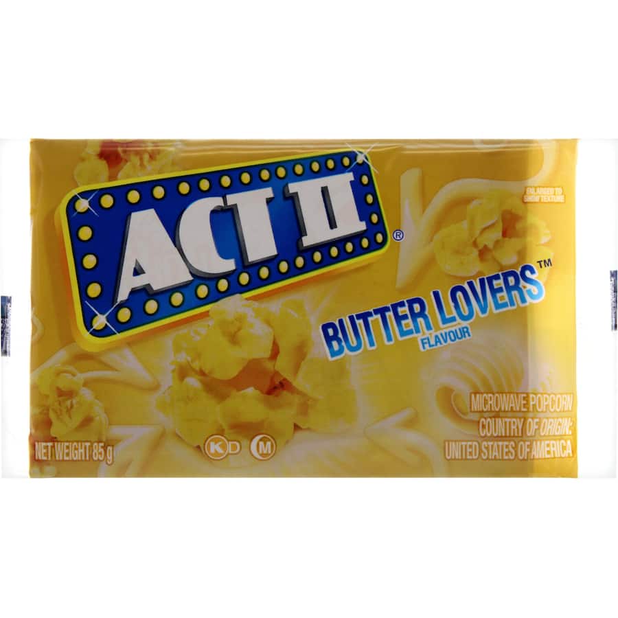 Act I I Microwave Popcorn Butter Lovers 85g