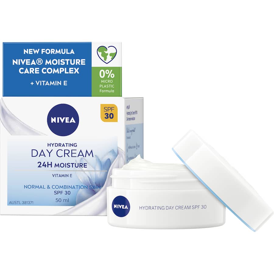 Nivea Hydrating Day Cream Moisturiser Spf 30 50mL