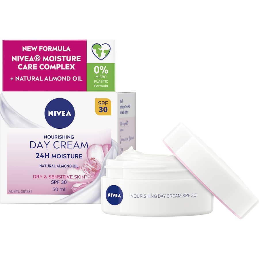 Nivea Nourishing Day Cream Moisturiser Spf 30 50mL