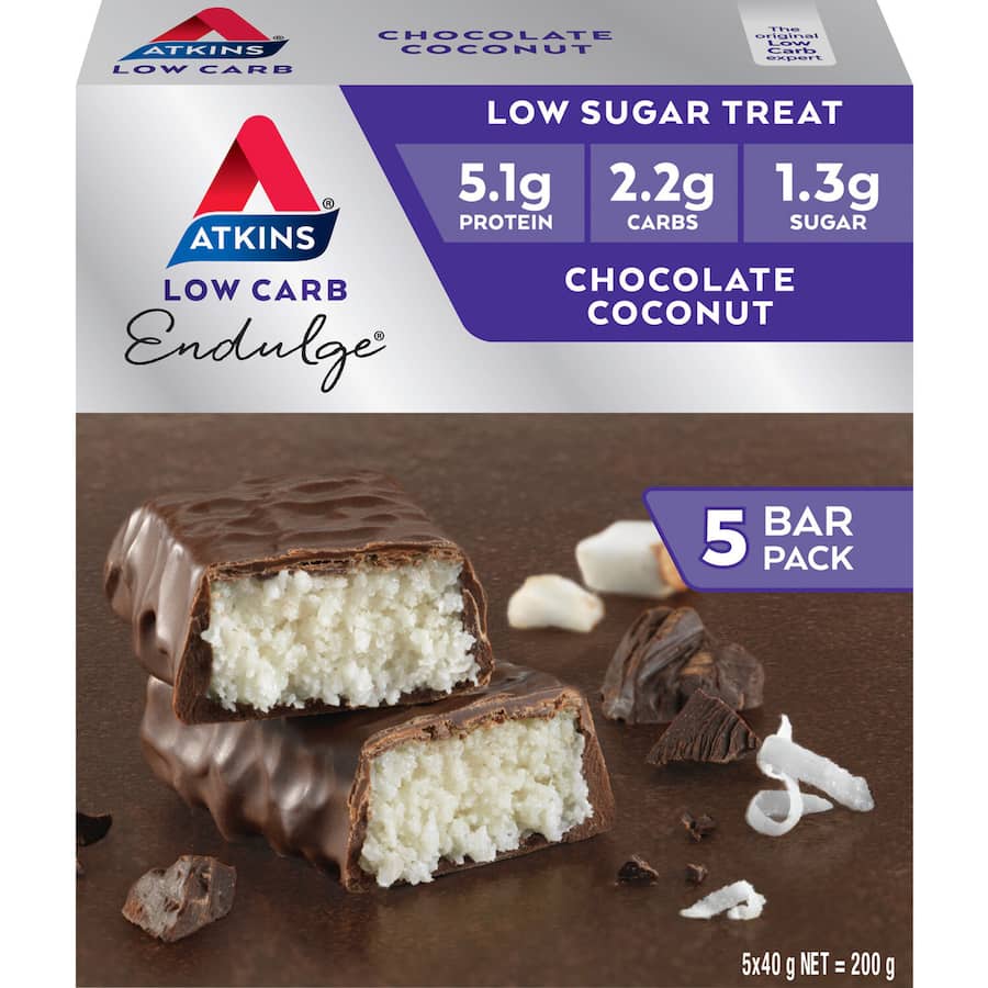 Atkins Endulge Nutrition Bar Chocolate Coconut 5pack