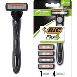 Bic Hybrid Flex 4 Disposable Shavers Mens 4pack