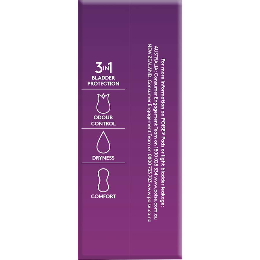Poise Womens Continence Pads Super 14pack