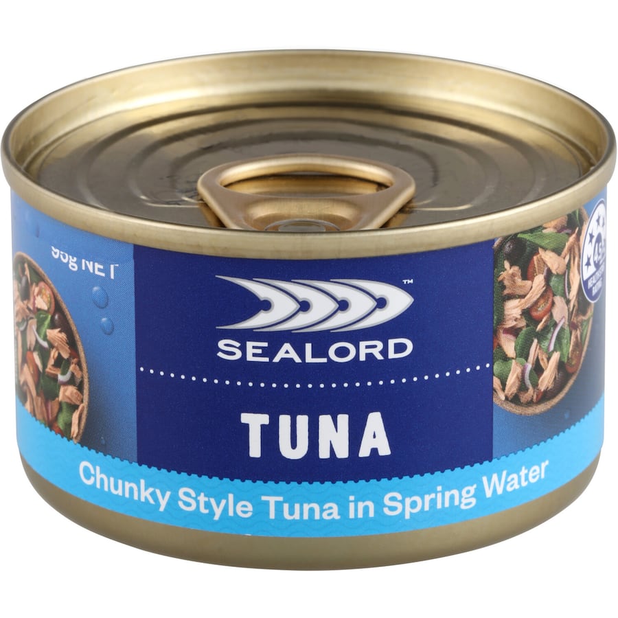Sealord Tuna Chunk Style In Spring Water Tear tab can 95g